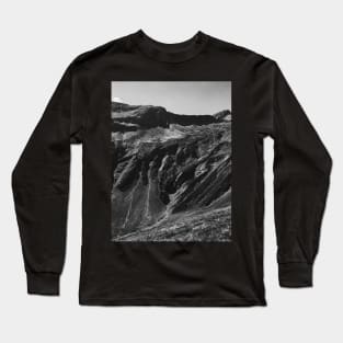 Swiss Alps in Black and White Long Sleeve T-Shirt